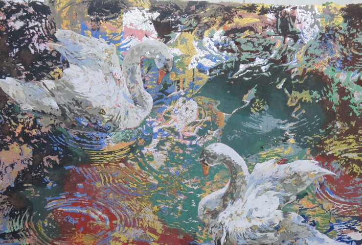 Exploring Mineral-pigment Painting